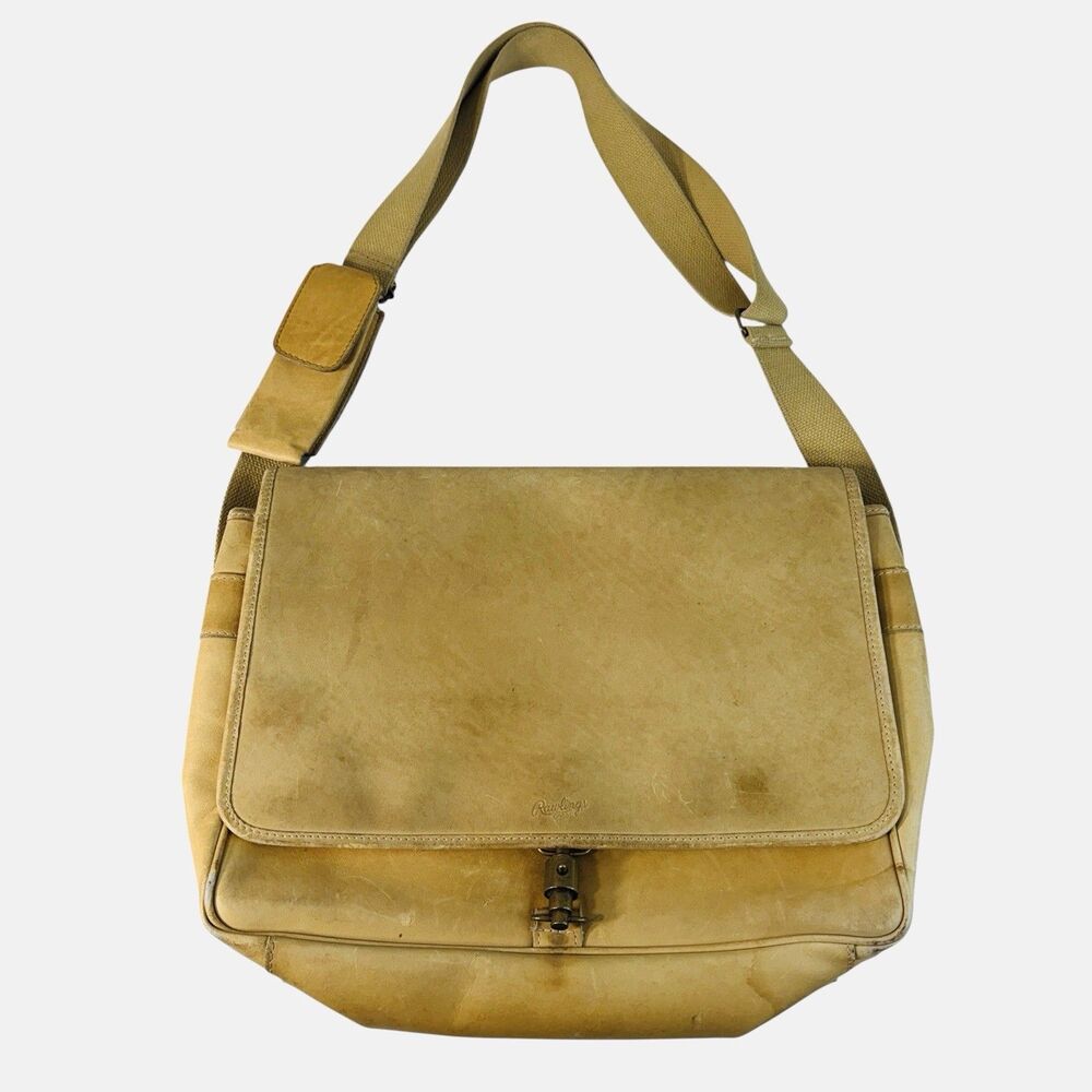 Rawlings Limited Edition Leather Men Messenger Briefcase Bag Gian Paolo Lombardo